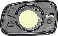 Vista 5 de Kool-Vue Espejo de cristal compatible con Honda Civic 2006-2011, espejo de cristal del pasajero con calefacción lateral coupé con placa de respaldo