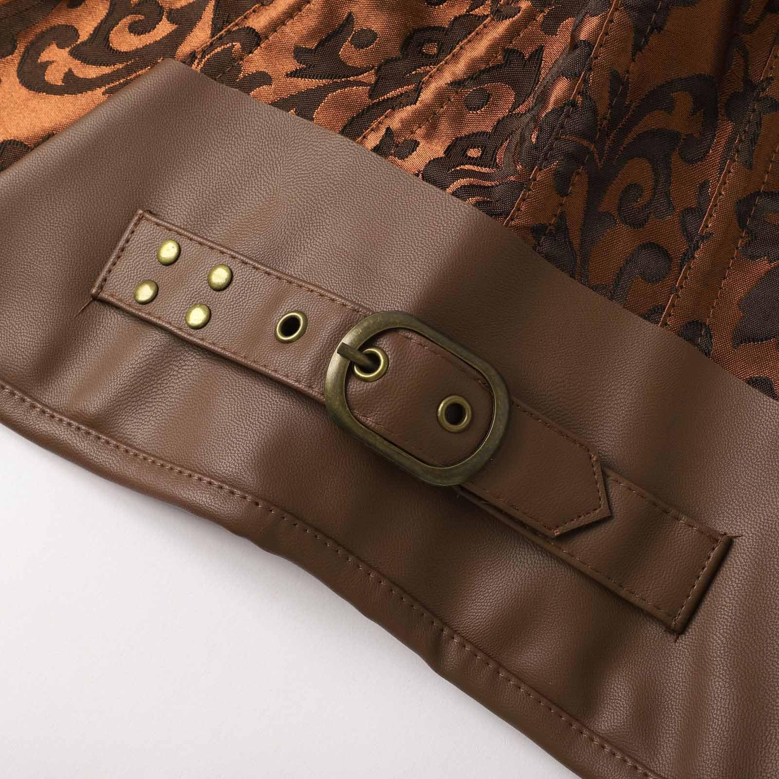 Corset Mujer CorpiñOs Negro CinturóN Corsé Modelador Cintura con Varillas de Diseño Estético para Uso Diario y Combinación Versátil