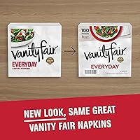 Vista 3 de Vanity Fair Everyday Servilletas, 100 Count Servilletas de papel