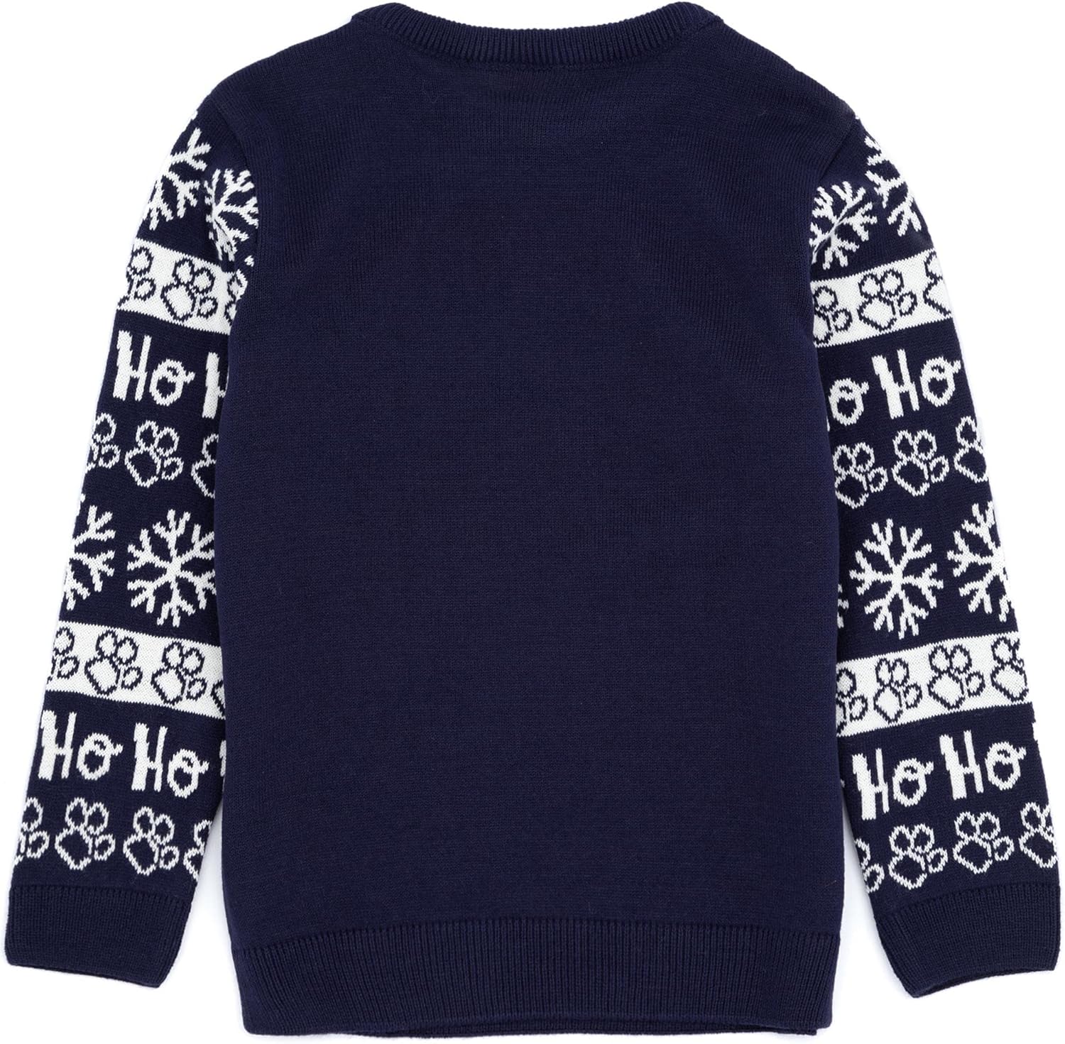 Paw Patrol Christmas Jumper Kids Boys Chase Navy Knitted Xmas Sweater