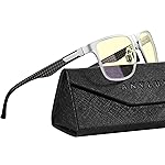 ANYLUV Blue Light Blocking Glasses Men Computer Gaming Glasses Lightweight Al-Mg Metal Anti Eyestrain Eye Protection