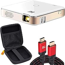 KODAK Luma 150 Ultra Mini Pocket Pico Projector - Built in Rechargeable Battery & Speaker, 1080P Support Portable Wireless LED DLP Video Travel Projector with Carrying Travel Case & 6FT HDMI Cable