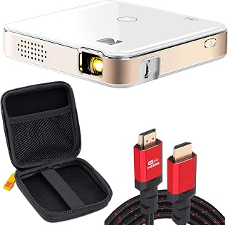 KODAK Luma 150 Ultra Mini Pocket Pico Projector: 1080P HD Support, Rechargeable Battery, Wireless Miracast/Airplay, Travel Case & HDMI Cable