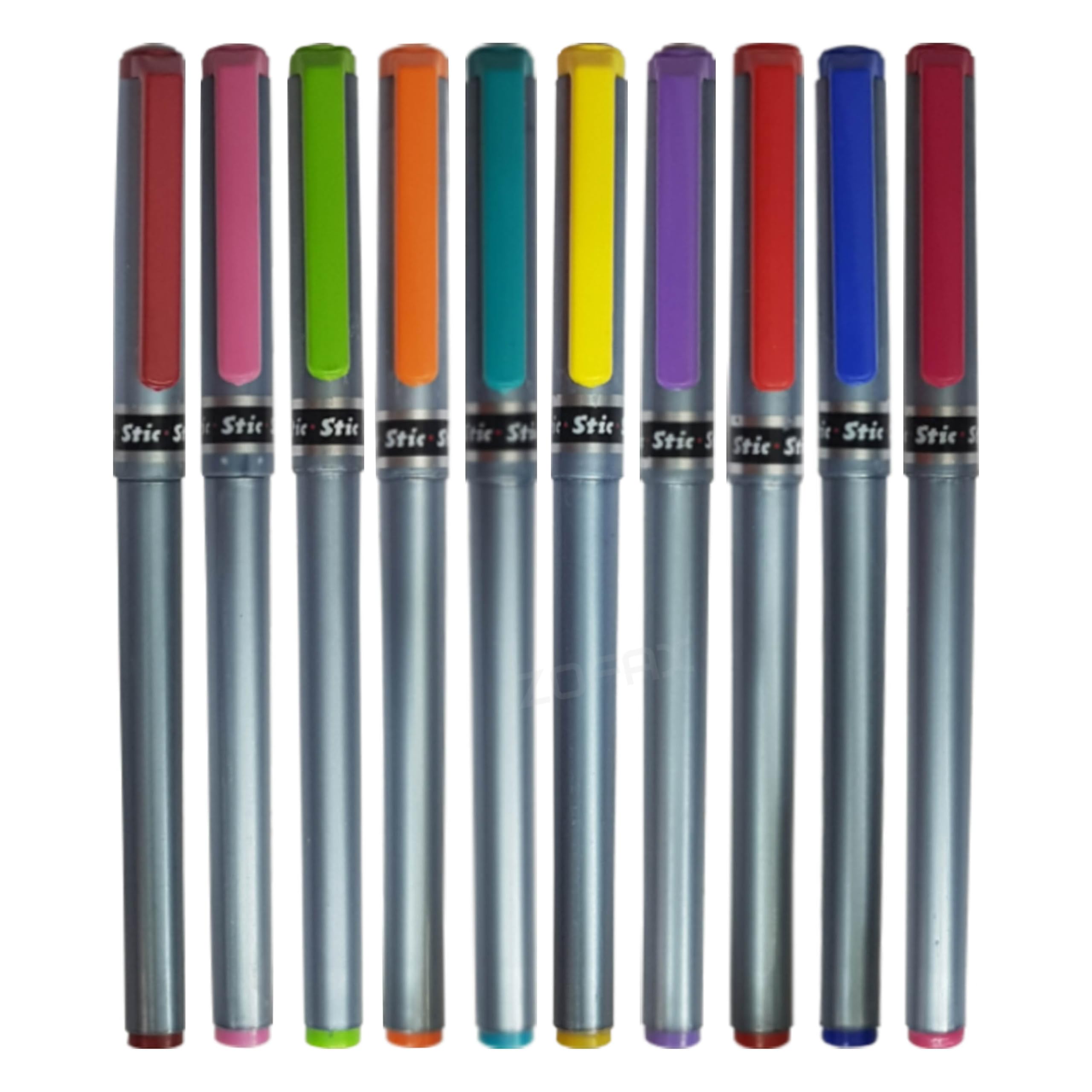 HF650 Fineliner Pens, MULTICOLOUR, Fine Point (0.5mm), Pack of 10, Write Draw Sketch Colour Mark Fine Line Pens - Image 2