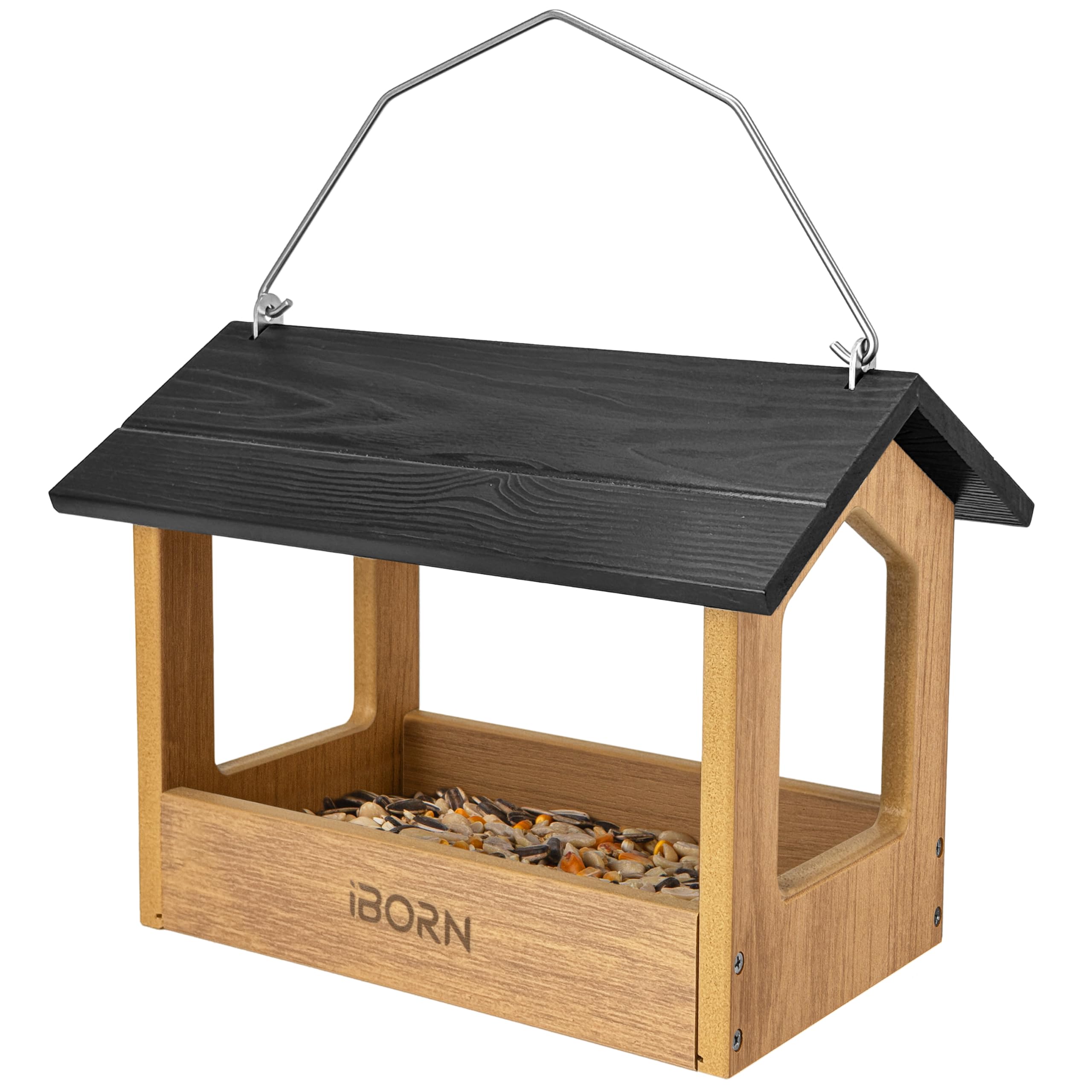 iBorn Pavilion Bird Feeder - Durable & Weatherproof -10