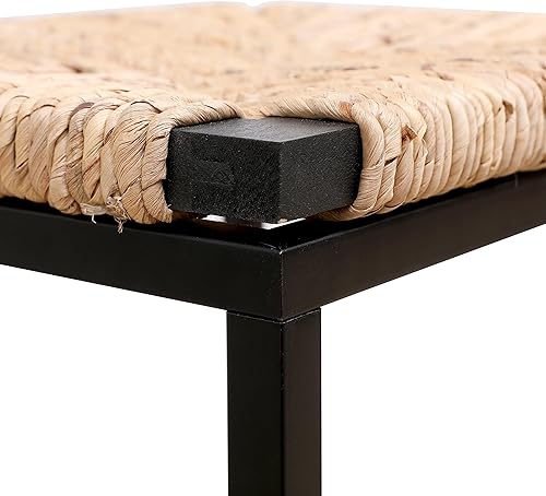 Miniatura 5 de Juego de 2 taburetes de bar, taburetes de bar de altura de mostrador de cocina, taburetes de isla de cocina con respaldo, patas de metal modernas