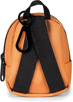 JanSport Mini Break Extra Small Keychain/Bag Charm, Orange Soda