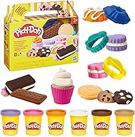 Play-Doh Little Bakery Playset: Portable Play Kitchen Toys, Sweet Treats & Arts Crafts Set for Kids 3+