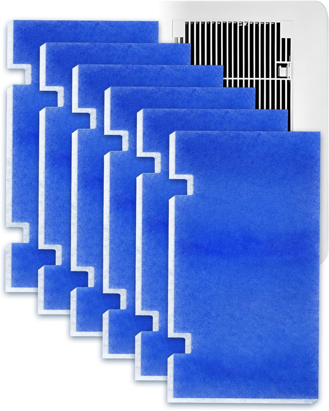 MERV 6 Rated RV AC Filter Replacements Compatible with Dometic 3313107.103 & 3105012.003 & 3104928.019, RV Air Conditioner Filters Excellent Air Permeability, 14"X7.5" RV Air Filters, 6PACK