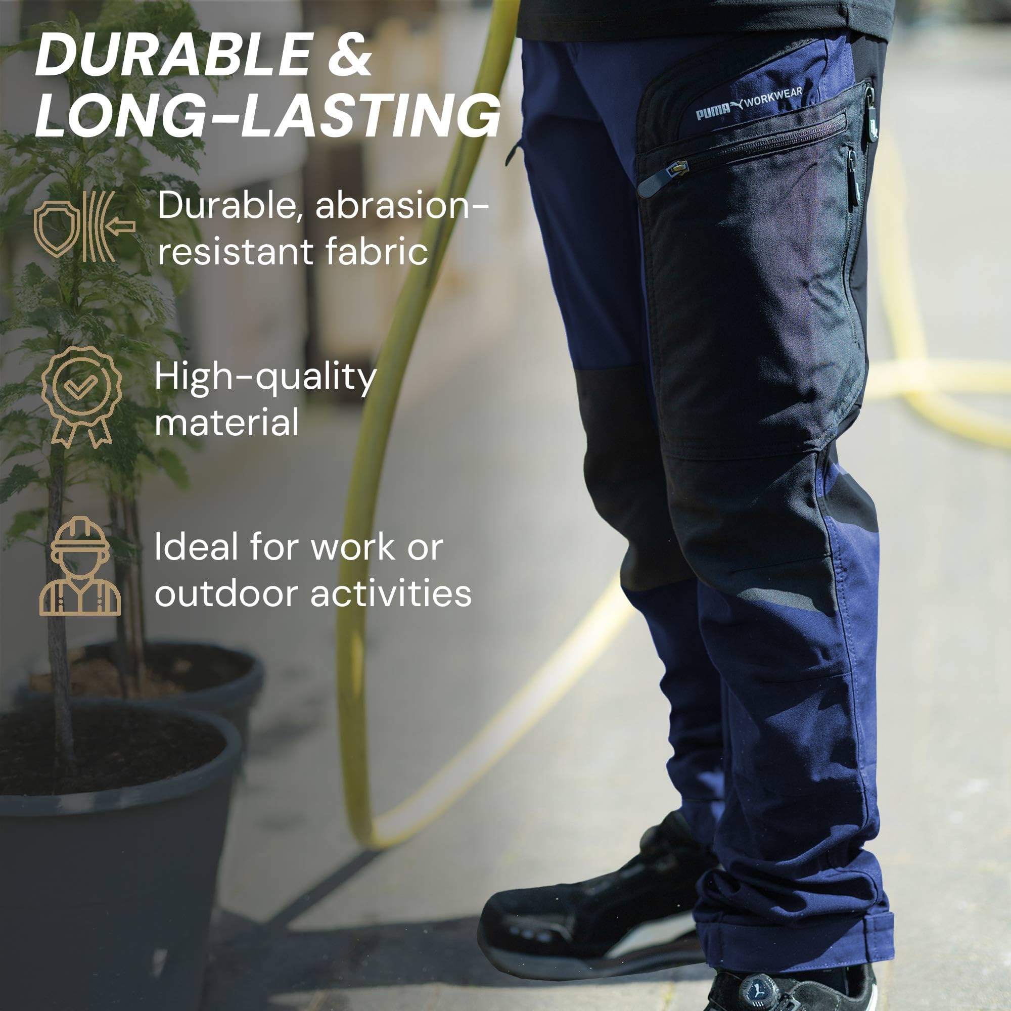 PUMA Workwear Pro-One Outdoor Bundhose Robusto transpirable duradero Pantalones senderismo montañismo bushcraft