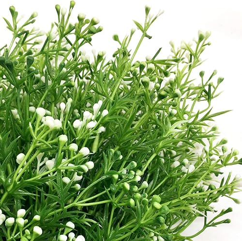 Vista 55 de Cattree - Arbustos artificiales, hierba de plástico, plantas artificiales para boda, interior, exterior, hogar, jardín, terraza, cocina, oficina