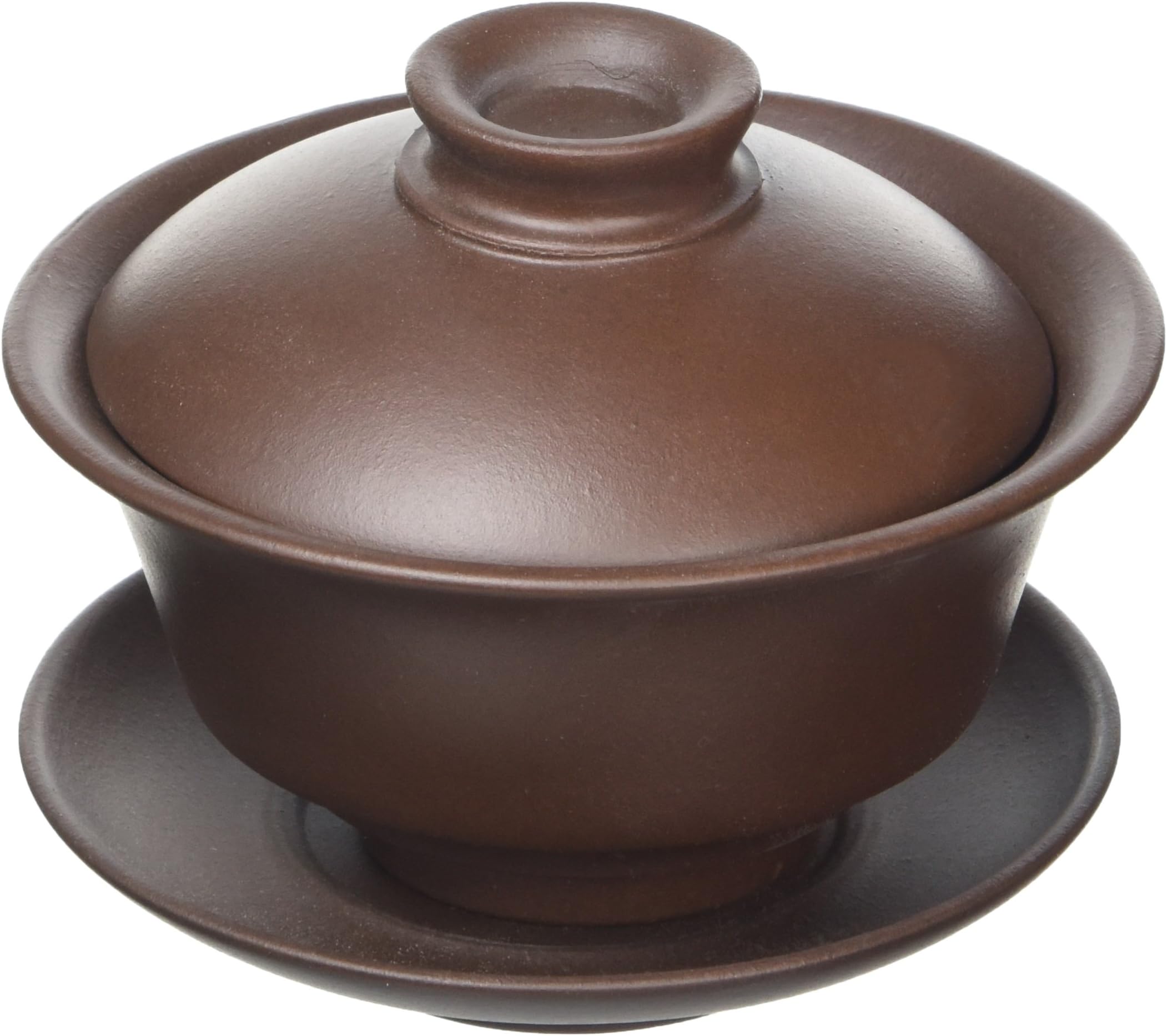 TEA SOUL Chinese Yixing Zisha Clay Gaiwan, Brown, 110 ml