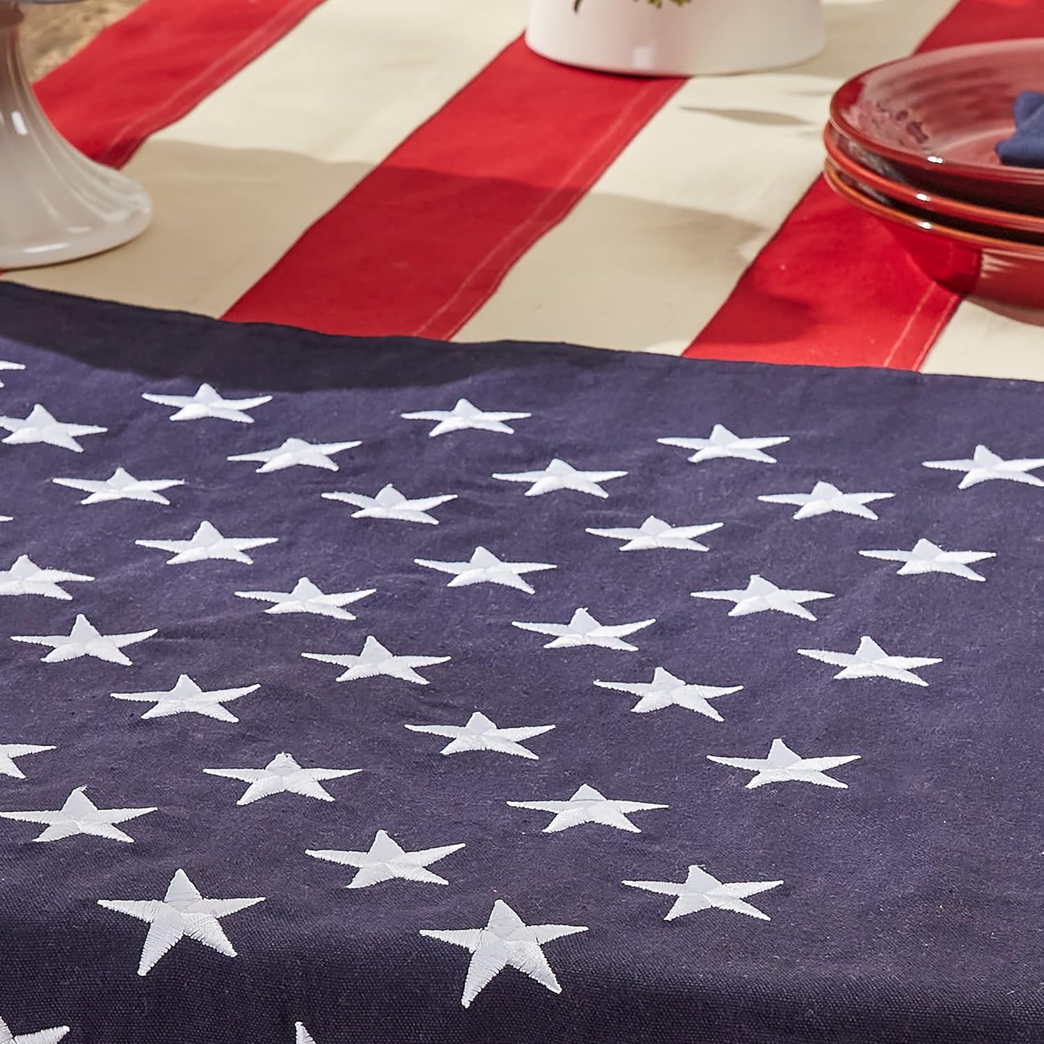 Park Designs Star Spangled Table Runner/Swag 13" X 72"