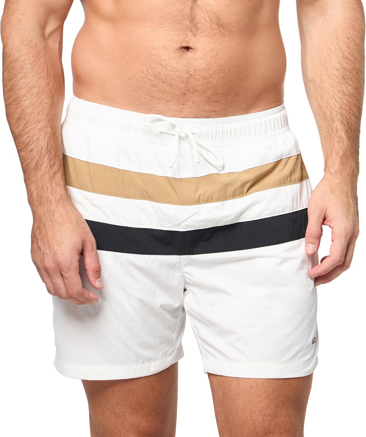 BOSS Men's Iconic Color Block Swim Trunk