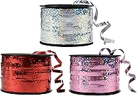 Vista 12 de BEISHIDA Juego de cintas rizadas de 12 colores surtidos, cuerdas de globos de arcoíris, 1/5 pulgadas de grosor, 264 yardas para envolver regalos