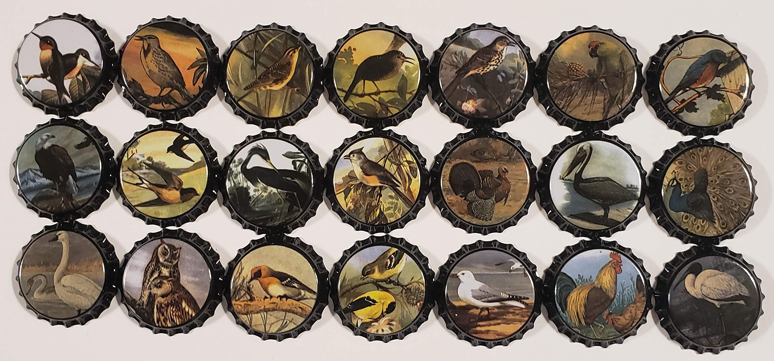 100 Animal Beer Bottle Caps for Brewing & Crafts