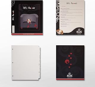 Ahh Hah! Organzier Kit for Pet Records - Eight Professionally Printed Index Tabs Plus. for USE in a Three-Ring Binder