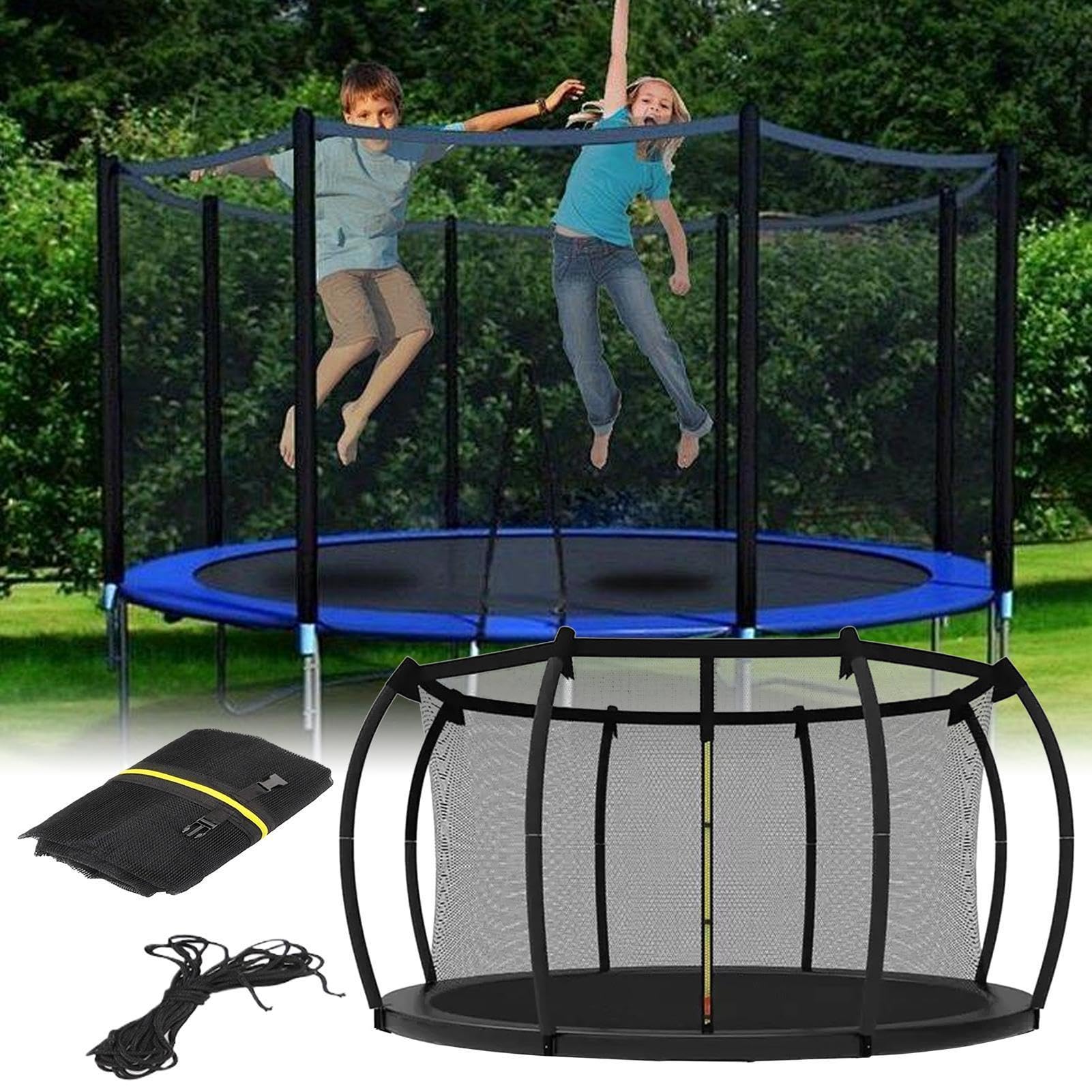 Red De Cerramiento Para Cama Elástica Vallas Resistentes a la Intemperie | Red Recambio Para Cercado Cama Elástica en Exteriores Patio Jardín Hogar Parque y Zona Juegos Infantil