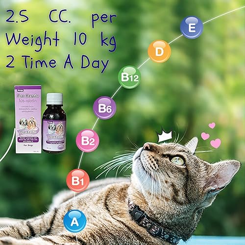 Miniatura 4 de PRO-FERRIC 100 CC Tónico Líquido Mejor Mascotas Booster de Sangre Hierro Perro y Gato Multi Vitaminas Suplemento para Inmunidad Animal Energía y