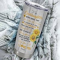 Vista 101 de Personalized To My Goddaughter From Godmother Stainless Steel Tumbler Cup Lion My Precious Goddaughter Birthday Graduation Christmas Travel Mug 20oz