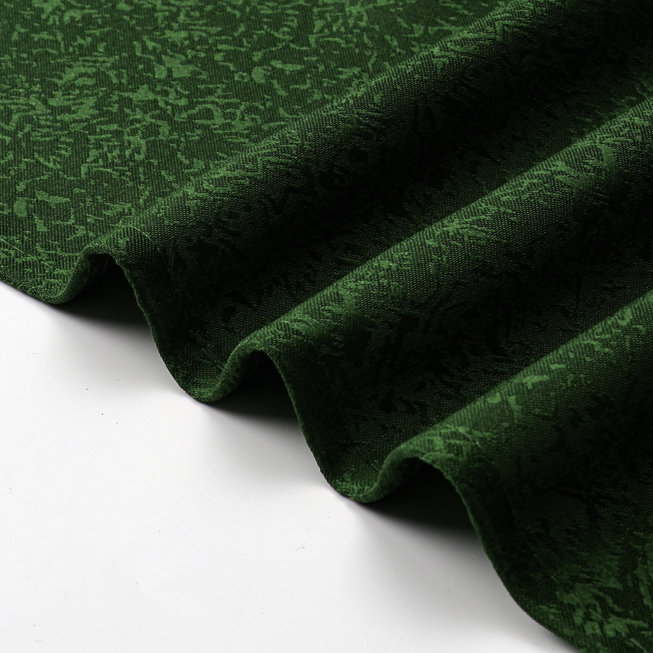 Mantel rectangular de jacquard verde cazador, 54 x 104 pulgadas, resistente al agua y sin arrugas, para exteriores, interiores, fiestas, bodas, comedor