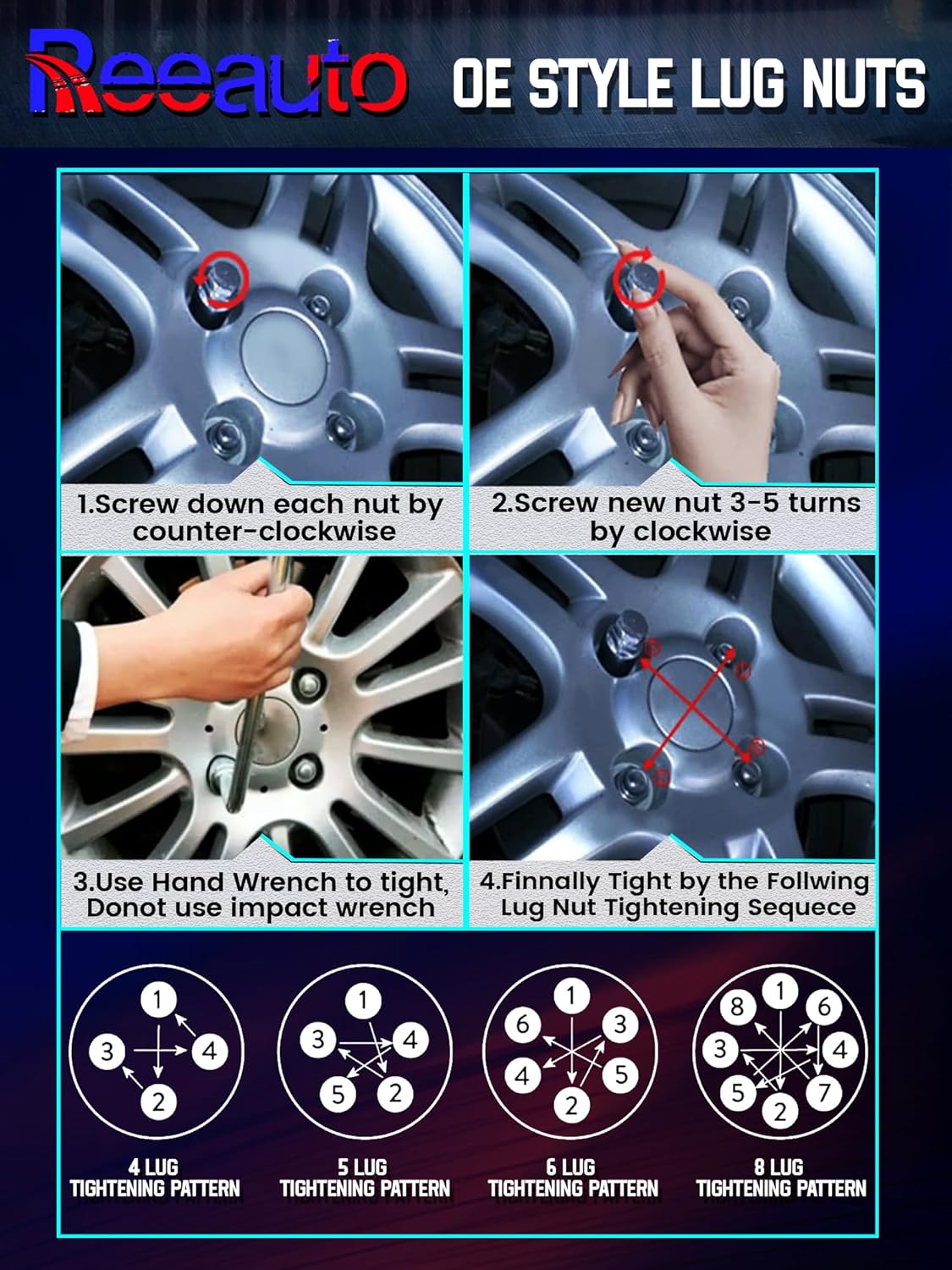 M12 x 1.5 Wheel Lock Lug Nuts Set 13/16" (21mm) Hex Compatible with Tacoma 4Runner FJ Cruiser Corolla L-EXUS S-Cion 16 Standard Wheel Nuts 5 Anti Theft Wheel Lock Lug Nuts and 2 Sockets
