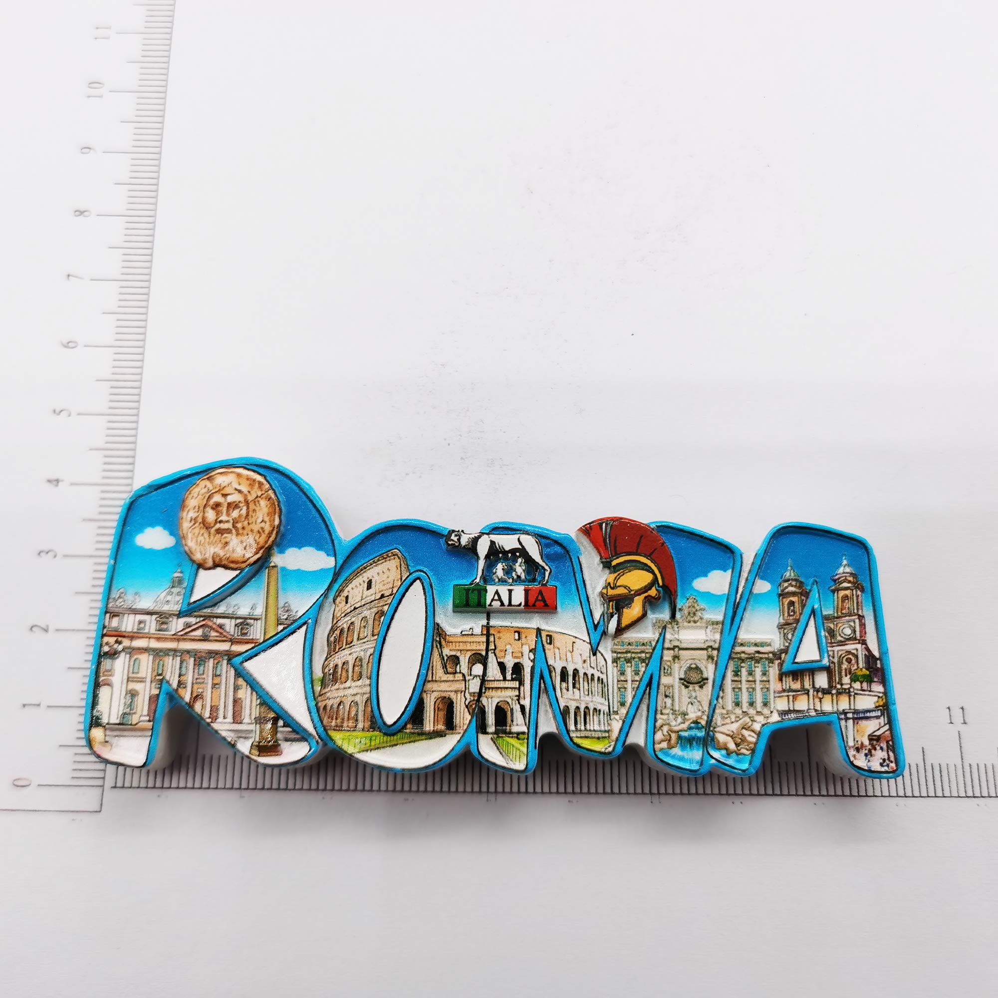 Aimant De Réfrigérateur 3D Roma Rome Italie Souvenirs Touristiques Fait