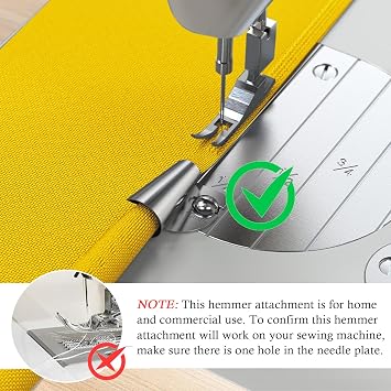 TIGARI Magnetic Seam Guide for Sewing Machine, Sewing Rolled Hemmer Foot 7/8/9/10mm, Sewing Supplies Accessories