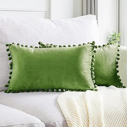 Miniatura 1 de Juego de 2 fundas de almohada decorativas de terciopelo suave, fundas de cojín cuadradas sólidas para decoración del hogar, sofá, dormitorio, sala