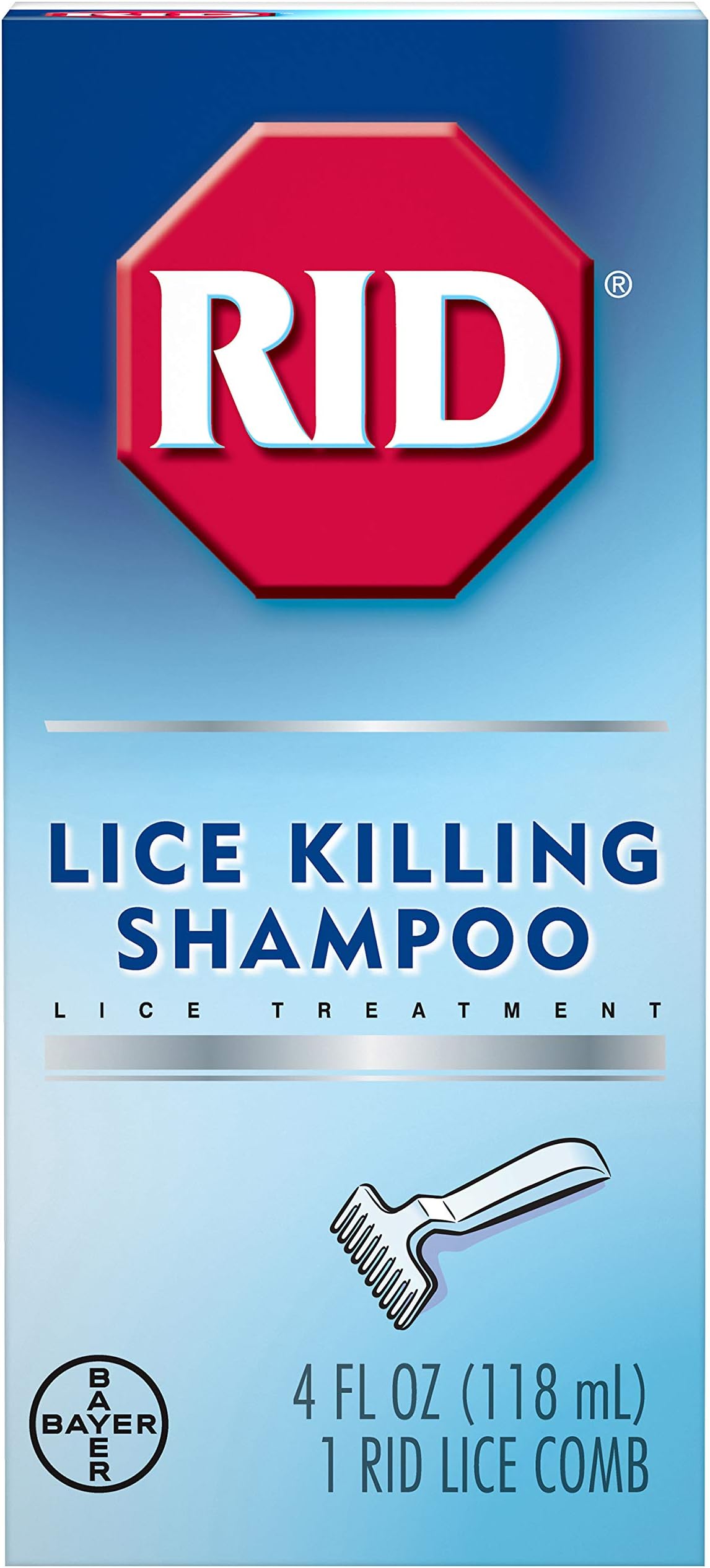RID Lice Killing Shampoo, 4-Ounce Bottle