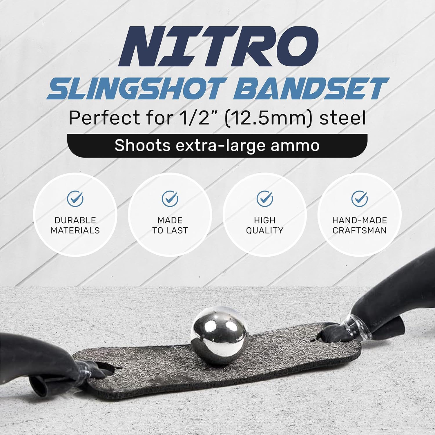 SimpleShot 5pcs Slingshot Bands Powerful Professional Elastic Rubber Catapult Shooting Flat Bands