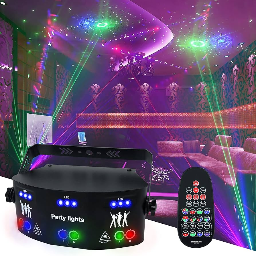 Amazon.com: Party Lights, 15 Eyes RGB DJ Disco Lights