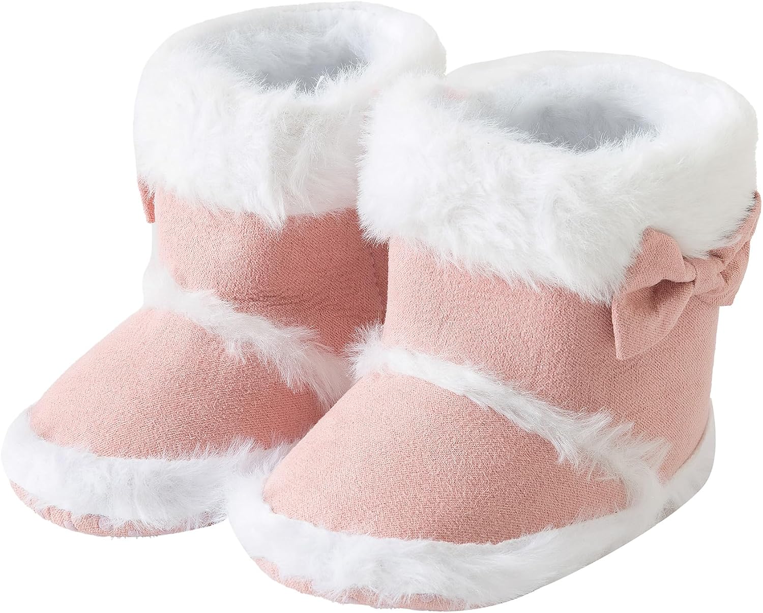 Jastore Infant Warm Soft Boots Baby Girl Winter Ankle Non-Slip Sole Snow Crib Shoes