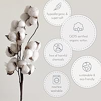 Vista 6 de Ecolino Saco de Dormir de Algodón Orgánico para Bebé - Manta Vestible para Bebé con Cremallera de 2 Vías - Saco de Dormir para Niños Pequeños - 0-3