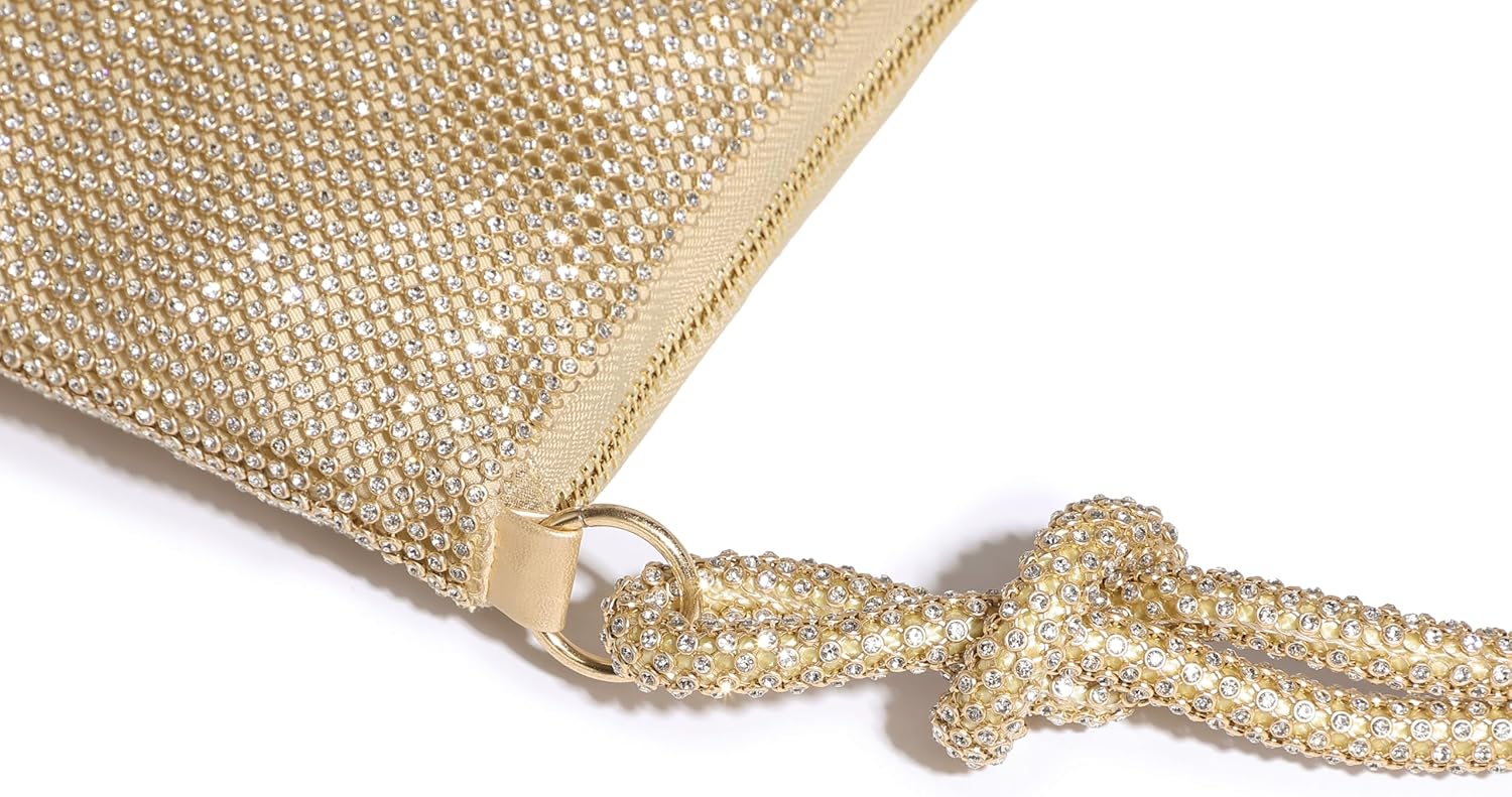 Sparkly Rhinestone Purse Evening Bag, Clutch Purses for Women Going Out Dressy Small Handbag - Image 8