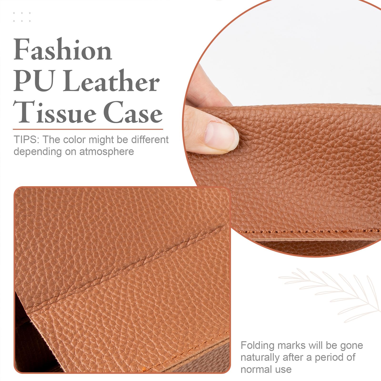 ZOUTAIRONG Porta Fazzoletti Quadrato In Pelle Sintetica Con Lupo, 12,7 Cm, Per Auto, Ufficio, Casa, Colore Rosa