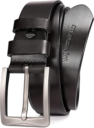 1.5" Full Grain Leather Belt - Anime Gifts For Husband