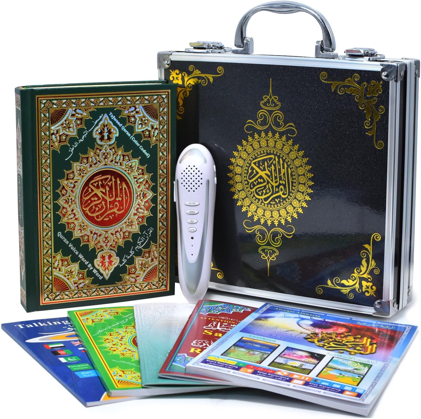 Quran Pen with Multilingual Recitation - 25 Reciters, 16GB Digital Rechargeable Quran Reading Pen, Aluminum Gift Box - Perfect Muslim Gift for Ramadan, Eid, or Any Occasion