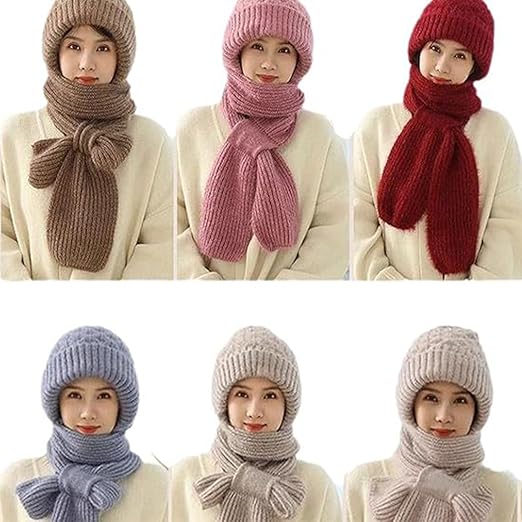 Integrated Ear Protection Windproof Cap & Scarf, 2 in 1  display picture 3
