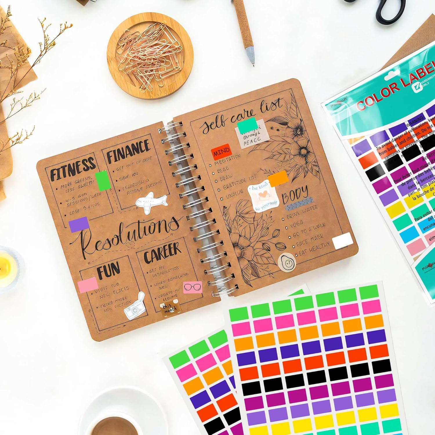 PARLAIM 1575 PCS 3/4" x 1/2" Square Color Coding Labels, 15 Colors Rectangle Stickers for Price Sticker for File Folder Tabs, Garage Sale, Price tag etc - Image 4