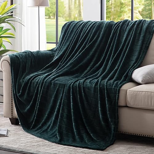 Miniatura 2 de Bertte Manta Decorativa, 330 GSM súper suave ligera de lujo de forro polar para sofá cama ultra lujosa cálida y acogedora para todas las estaciones,
