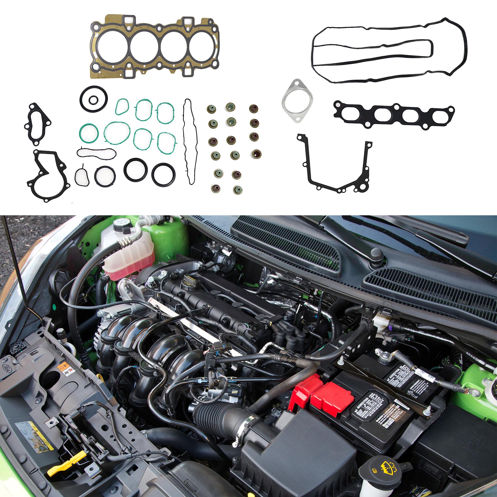 For Ford Fiesta 2011 2012 2013 2014 2015 2016 1.6L L4 DOHC TIVCT Head Gasket Set - View #4