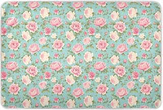Tapetes para pañales reutilizables extra grandes de rosas rosas muy absorbentes, tapetes transpirables para orinar para bebés, 52 pulgadas de largo x 34 pulgadas de ancho