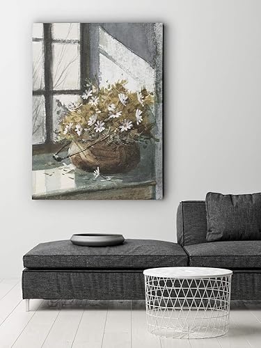 Miniatura 11 de Lienzo decorativo para pared, diseño de guisantes dulces azules I