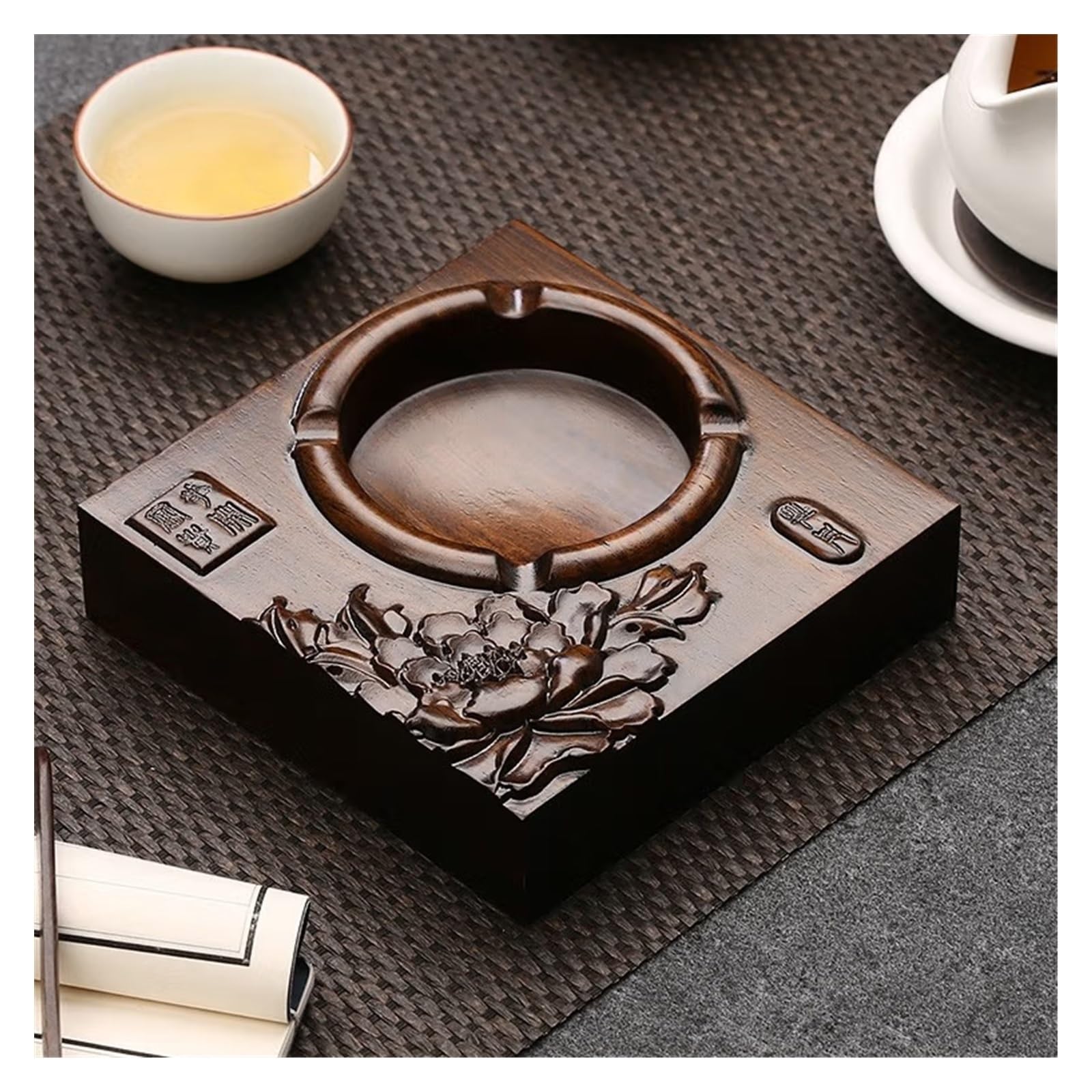 Gthtuhfd B Ash Tray Retro Wooden Ashtray Outdoor Ashtray For Patio Wooden Ashtray Suitable For Home Office Decoration Ashtray For Outside Patio,