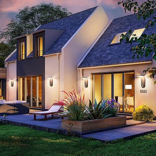 Miniatura 6 de HALHSAP Luces solares de movimiento para exteriores, paquete de 2 luces solares de seguridad plegables superbrillantes, impermeables, 2 modos,