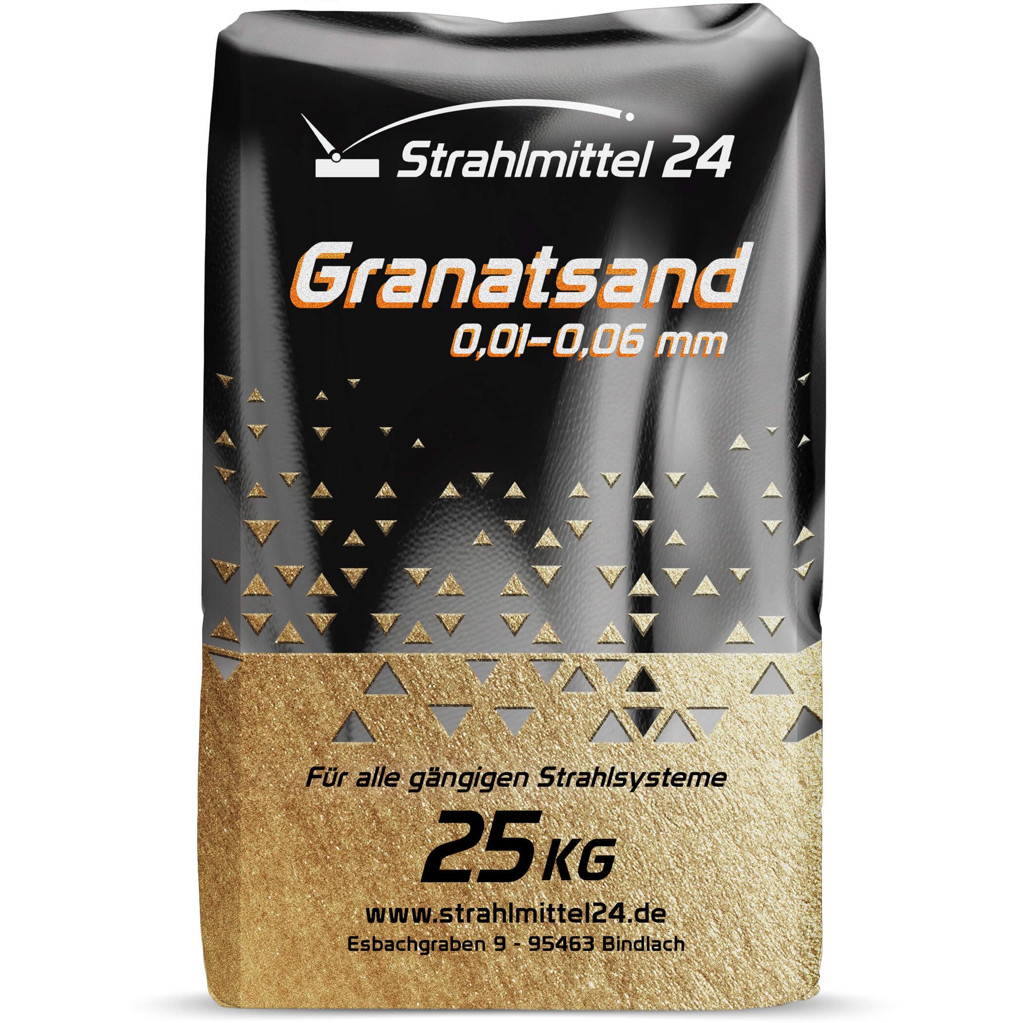 Samore 25 kg Granatsand Strahlmittel (Granatsand Strahlmittel, 350 mesh 0,01-0,06 mm) - Mehrwegstrahlmittel zum Sandstrahlen, zur Graffitientfernung, Sanierung von Sandstein