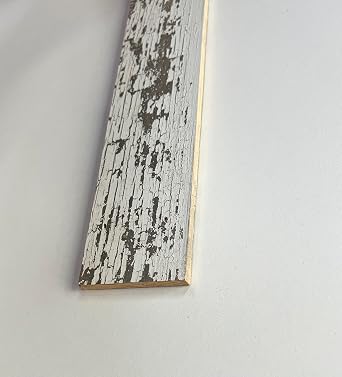 Hobby Board Rustic Weathered White Barnwood Solid Wood Planks for DIY Crafts, Projects and Decor (6 Planks - 2.5 Wide x 12 Long)