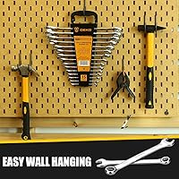 Vista 5 de DEKOPRO Juego de llaves combinadas, SAE, 15 piezas, 1/4'' a 1'', 12 puntos, acero al cromo vanadio, con bandeja de plástico