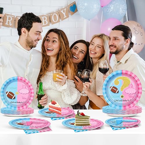 Miniatura 273 de 96 piezas de suministros de fiesta de cumpleaños florales de cumpleaños, platos de papel, servilletas, flores de oro rosa, decoraciones de fiesta